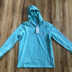 NEW Vineyard Vines girls graphic hoodie Foil vintage whale